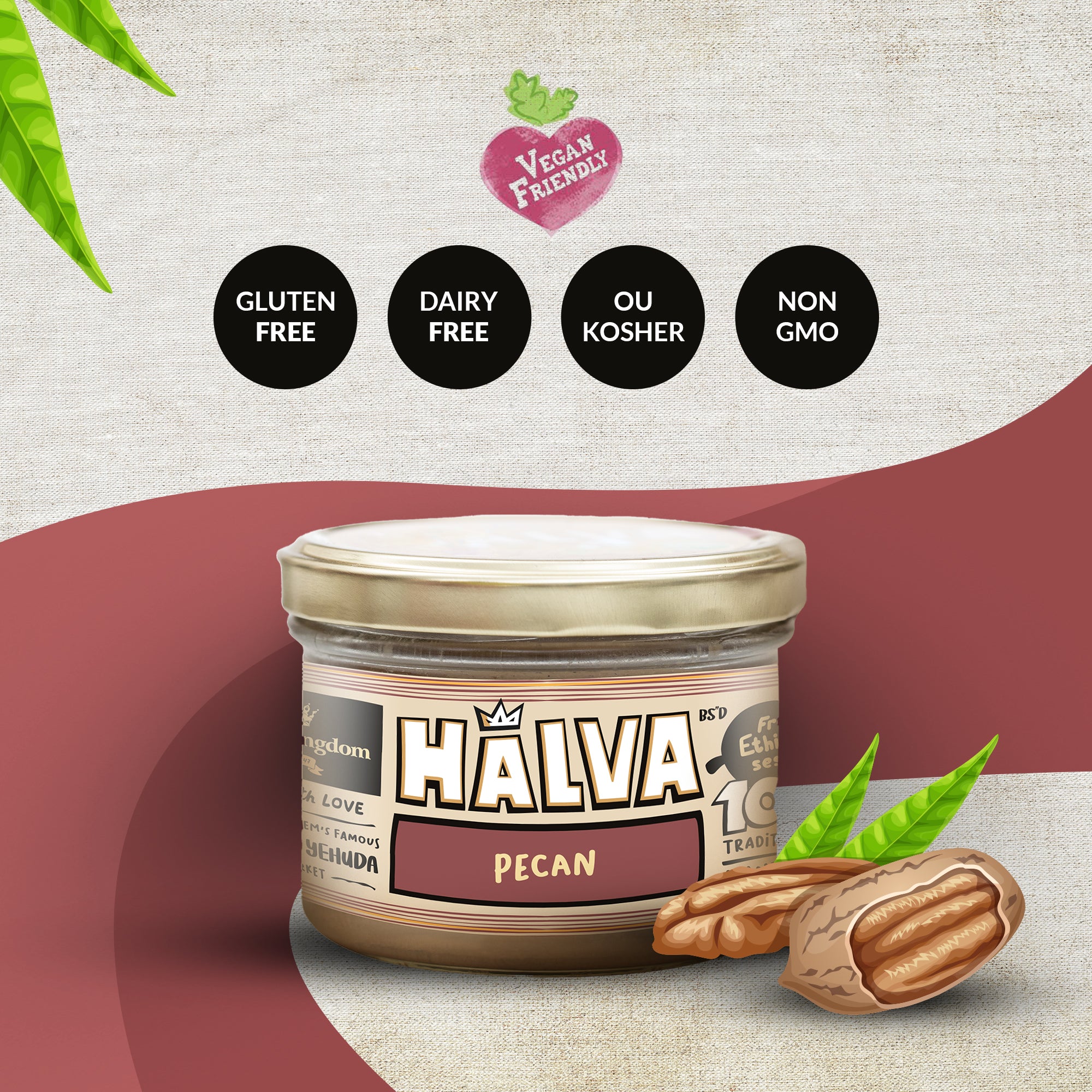 Pecan Halva Jars