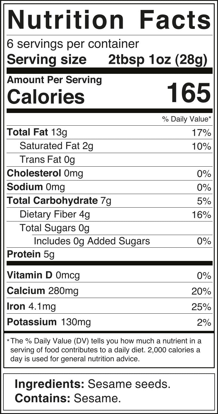 Tahini Wholesome Seeds Jars