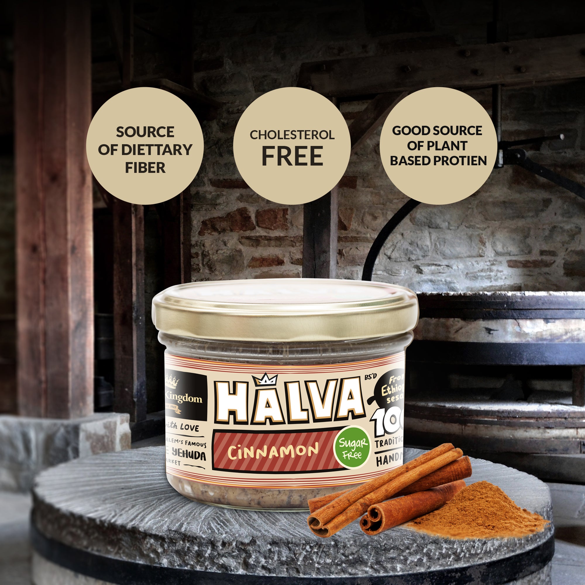 Sugar Free Cinnamon Halva Jar