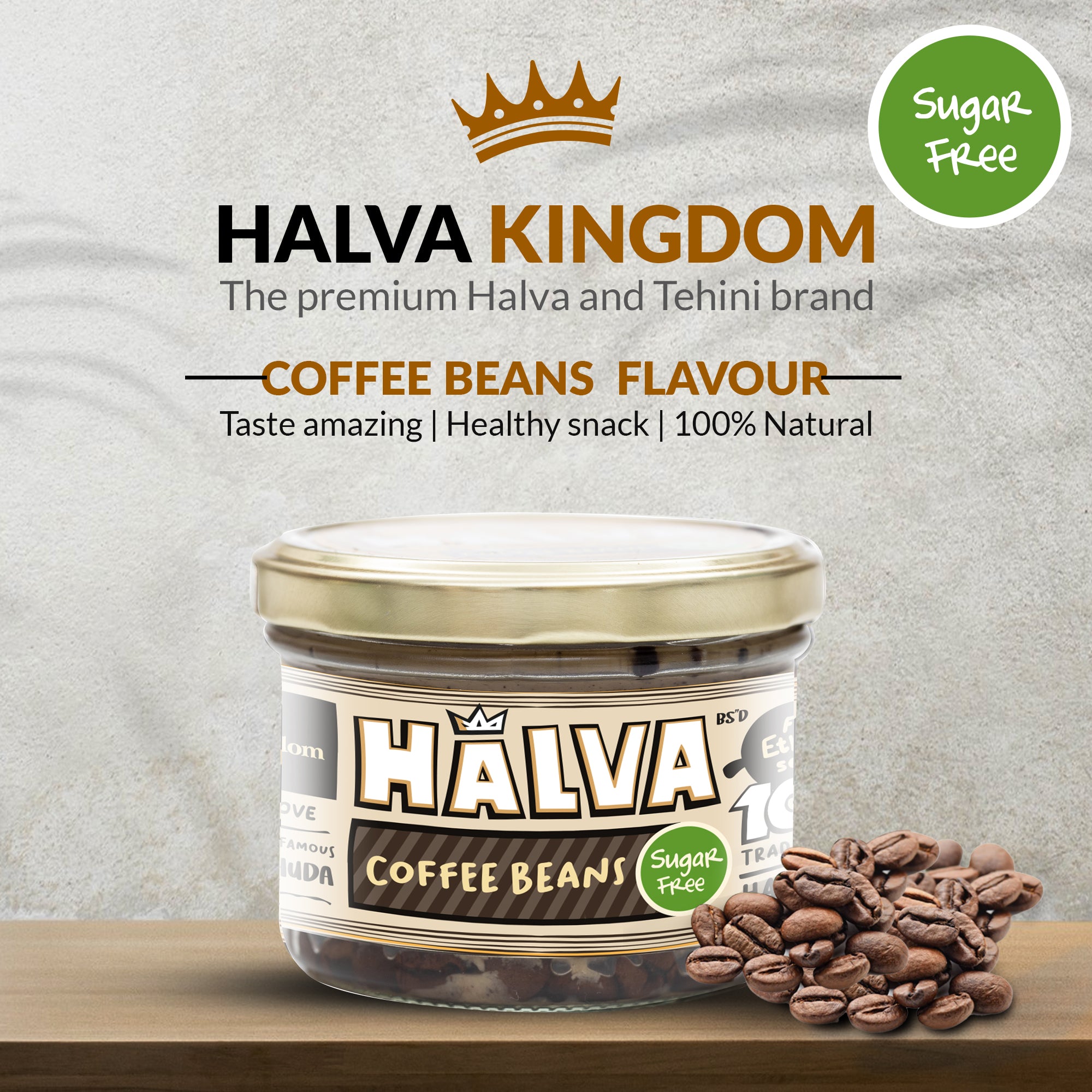 Sugar Free Coffee Beans Halva Jar