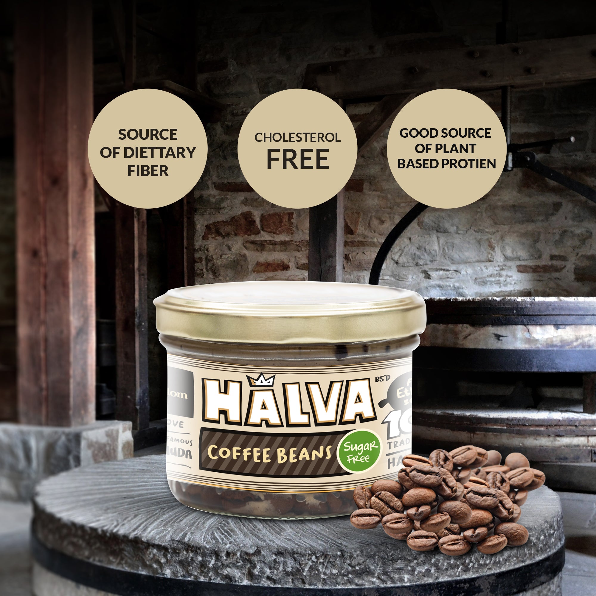 Sugar Free Coffee Beans Halva Jar