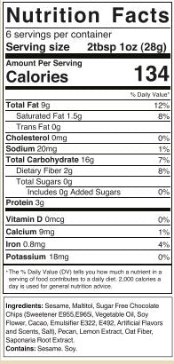 Sugar Free Lemon Pecan Chocolate Halva Jar