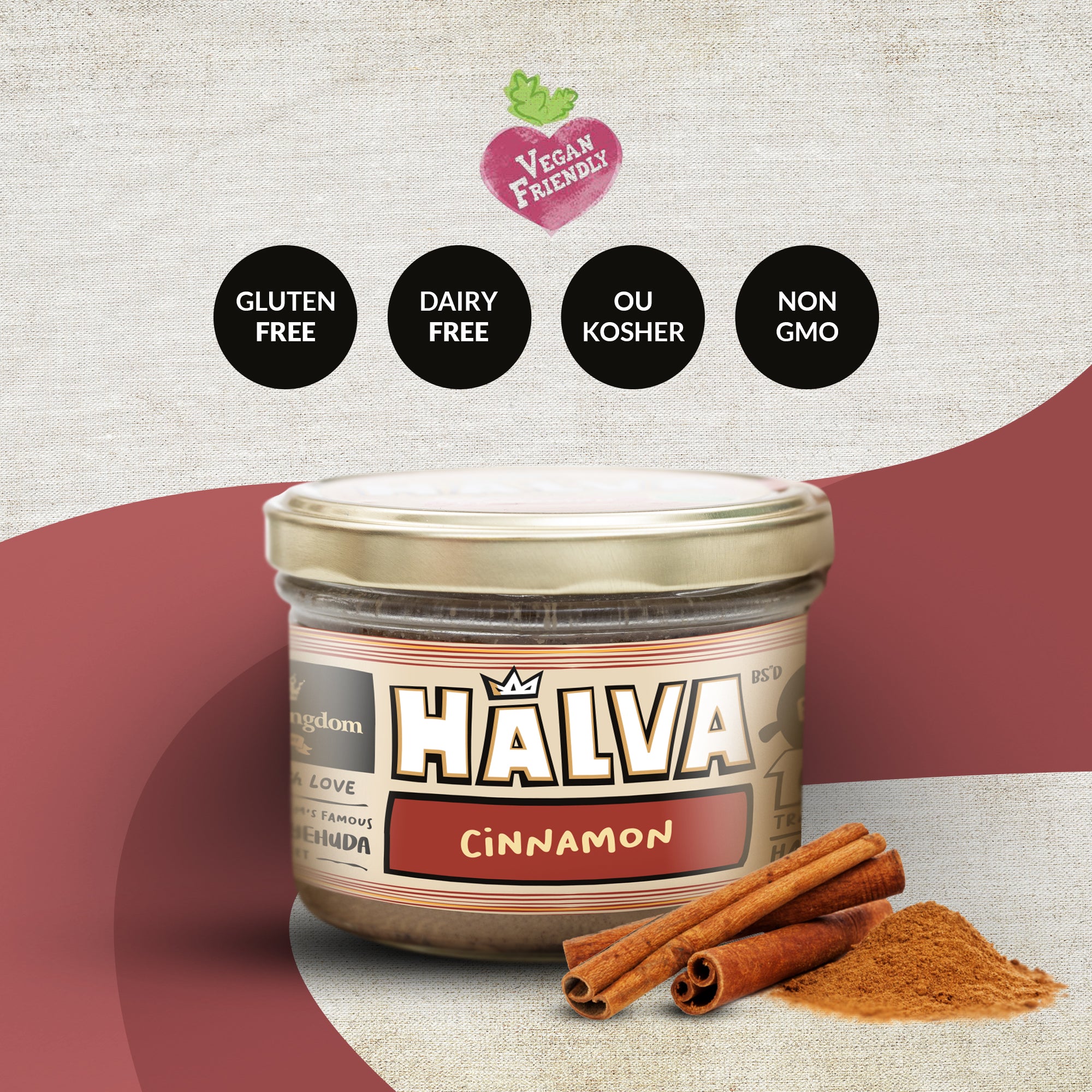 Cinnamon Halva Jars