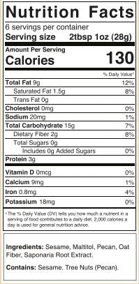 Sugar Free Pecan Halva Jar