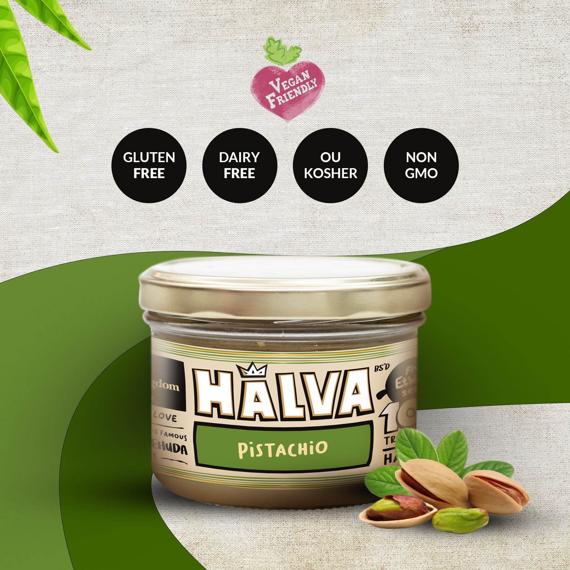 Pistachio Halva Jars