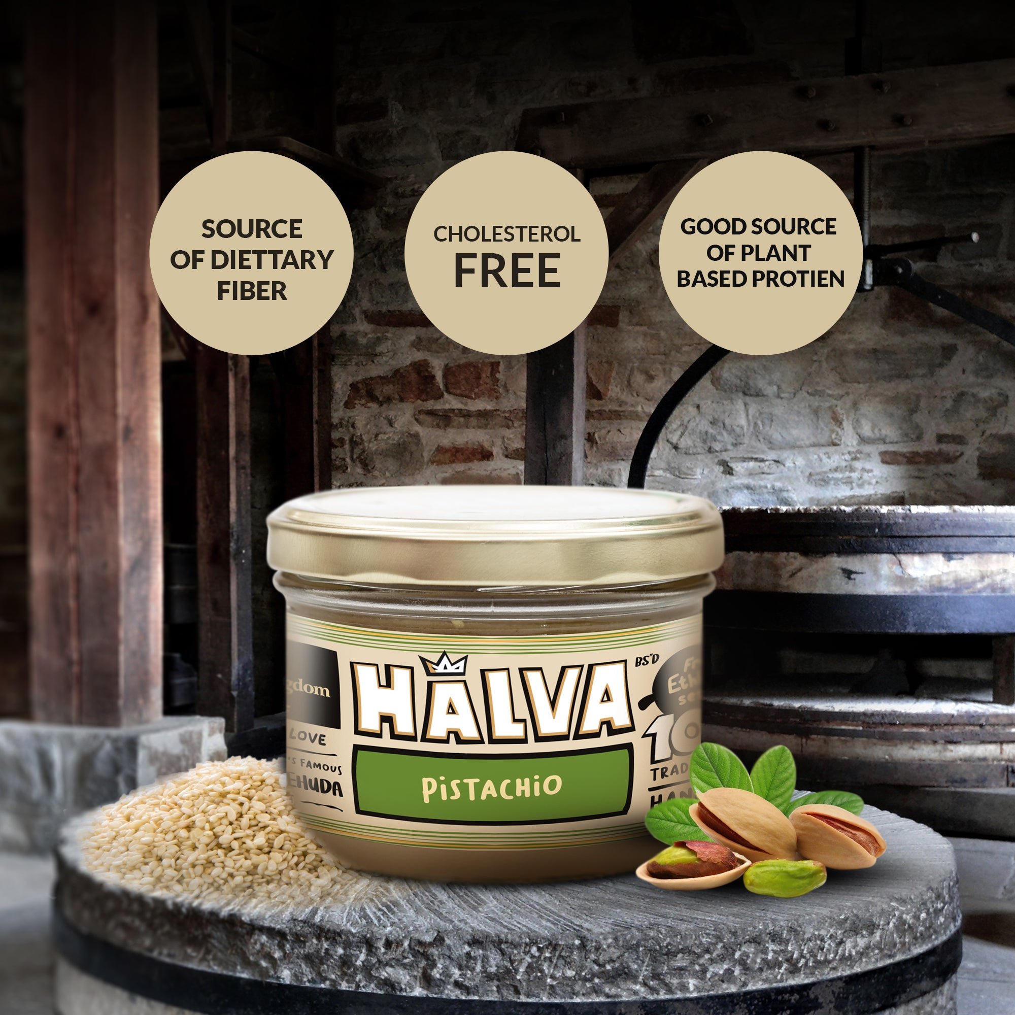 Pistachio Halva Jars