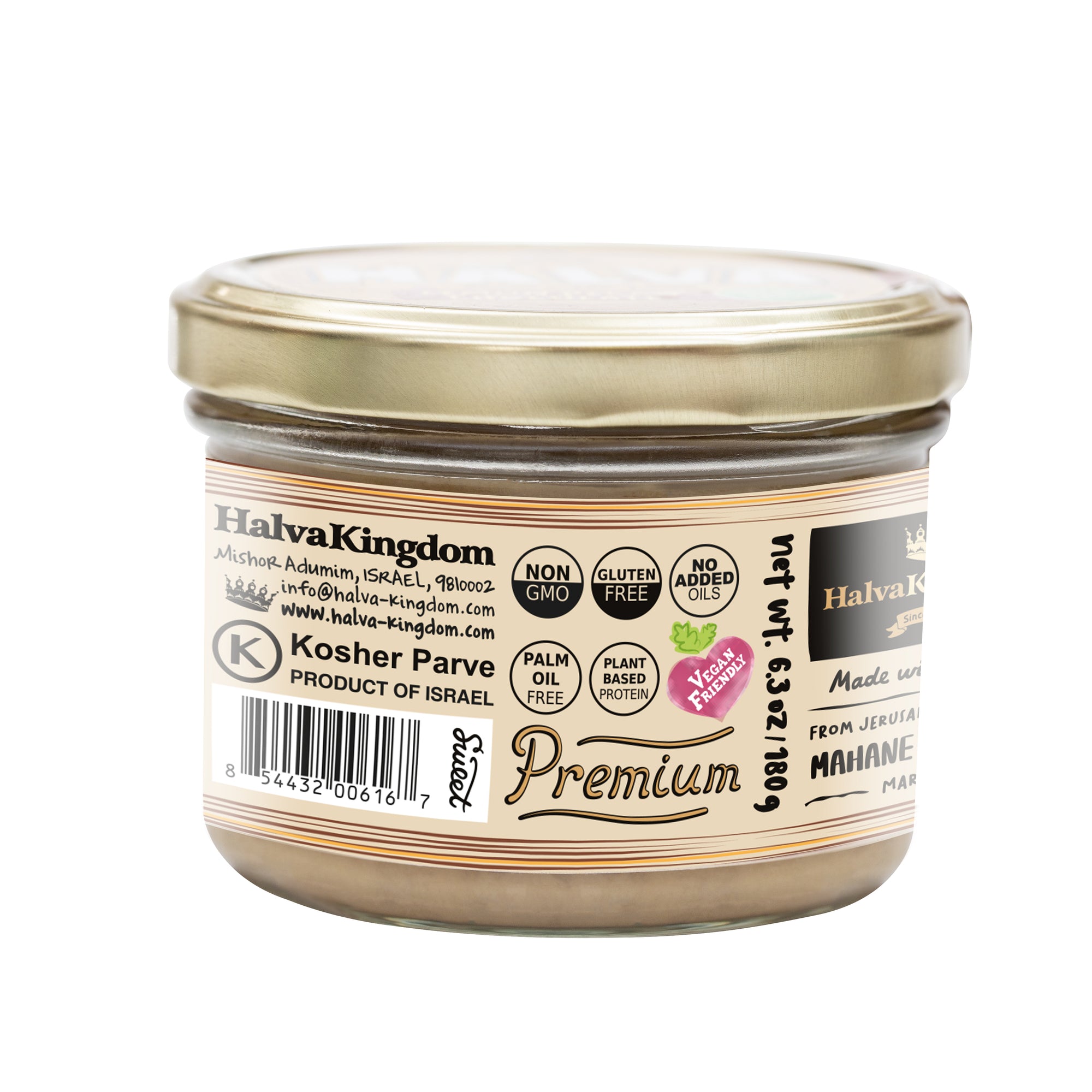 Lemon Pecan Chocolate Halva Jars