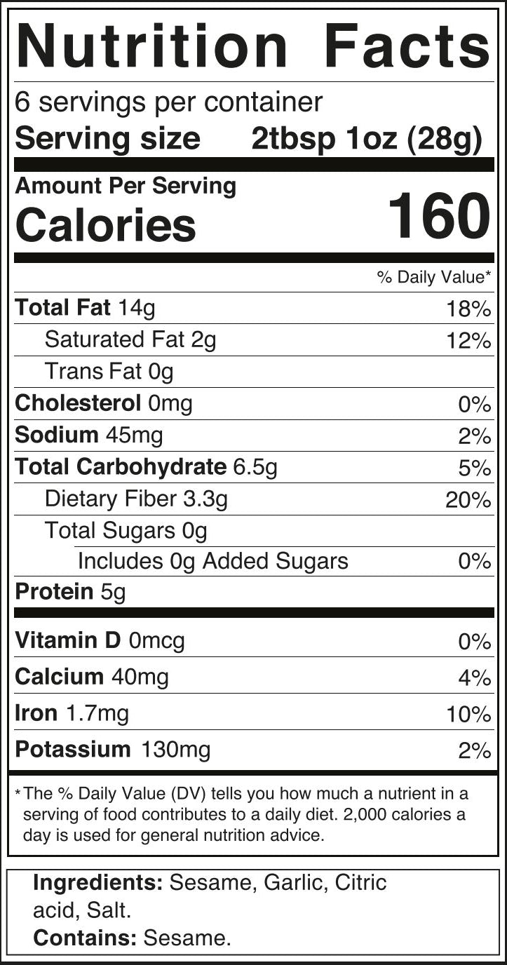 Tahini Garlic Lemon Jars