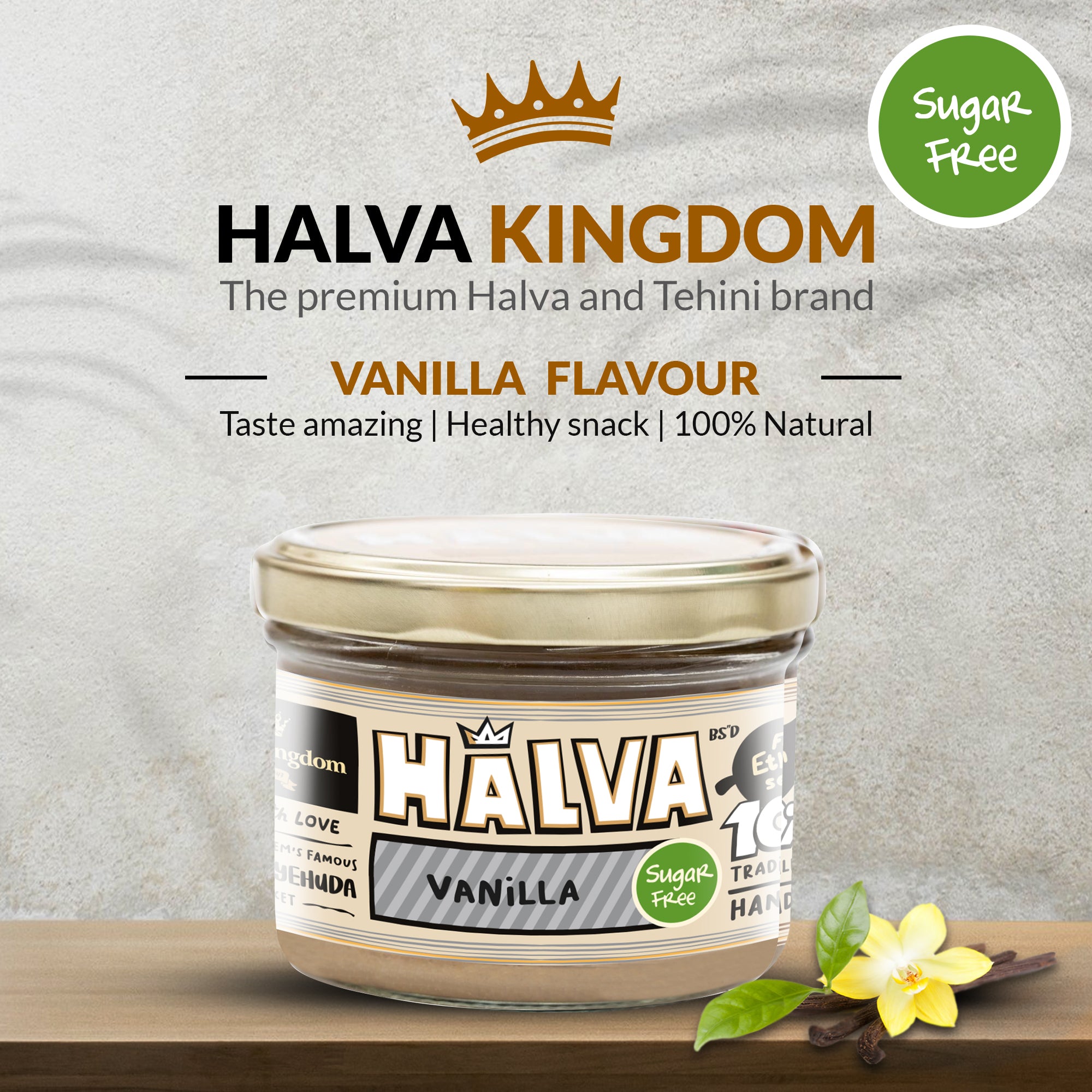 Sugar Free Vanilla Halva Jar