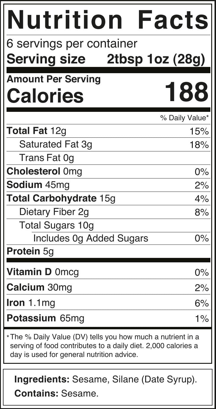 Tahini Date Syrup Silan Jars