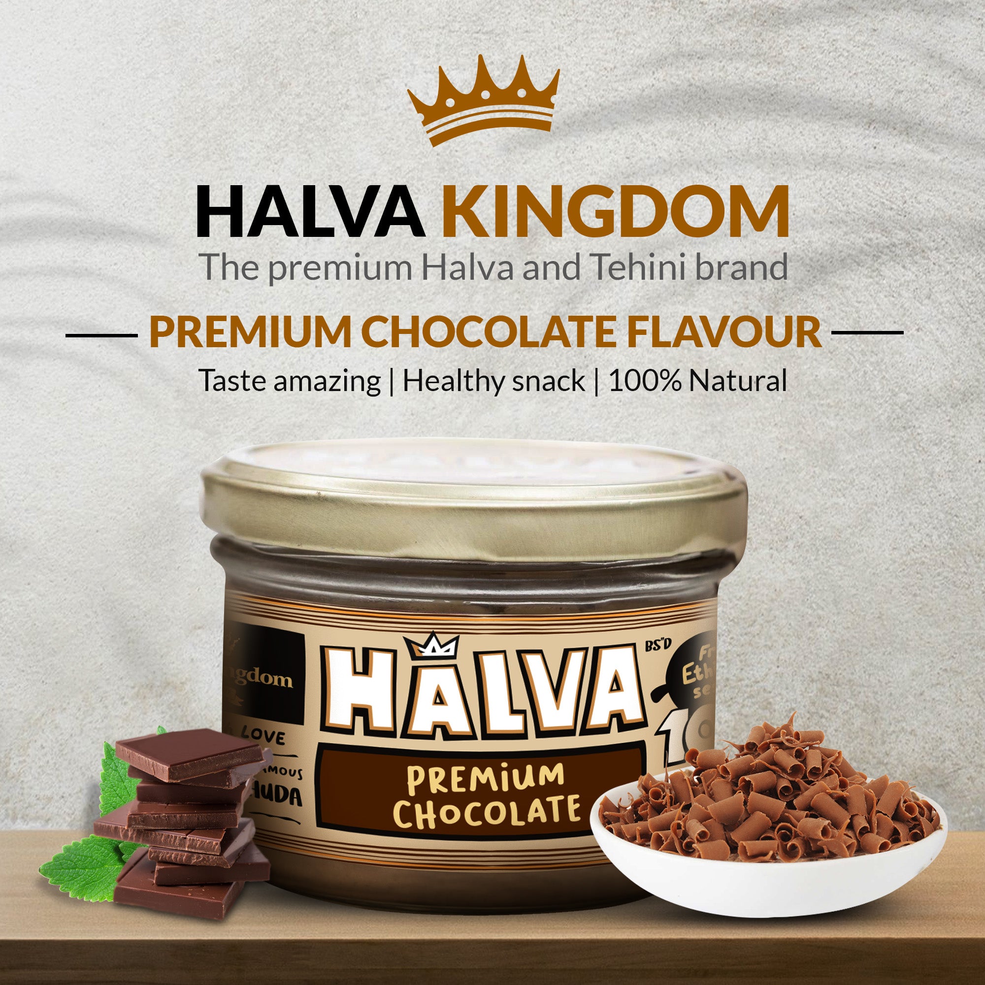 Premium Chocolate Halva Jars