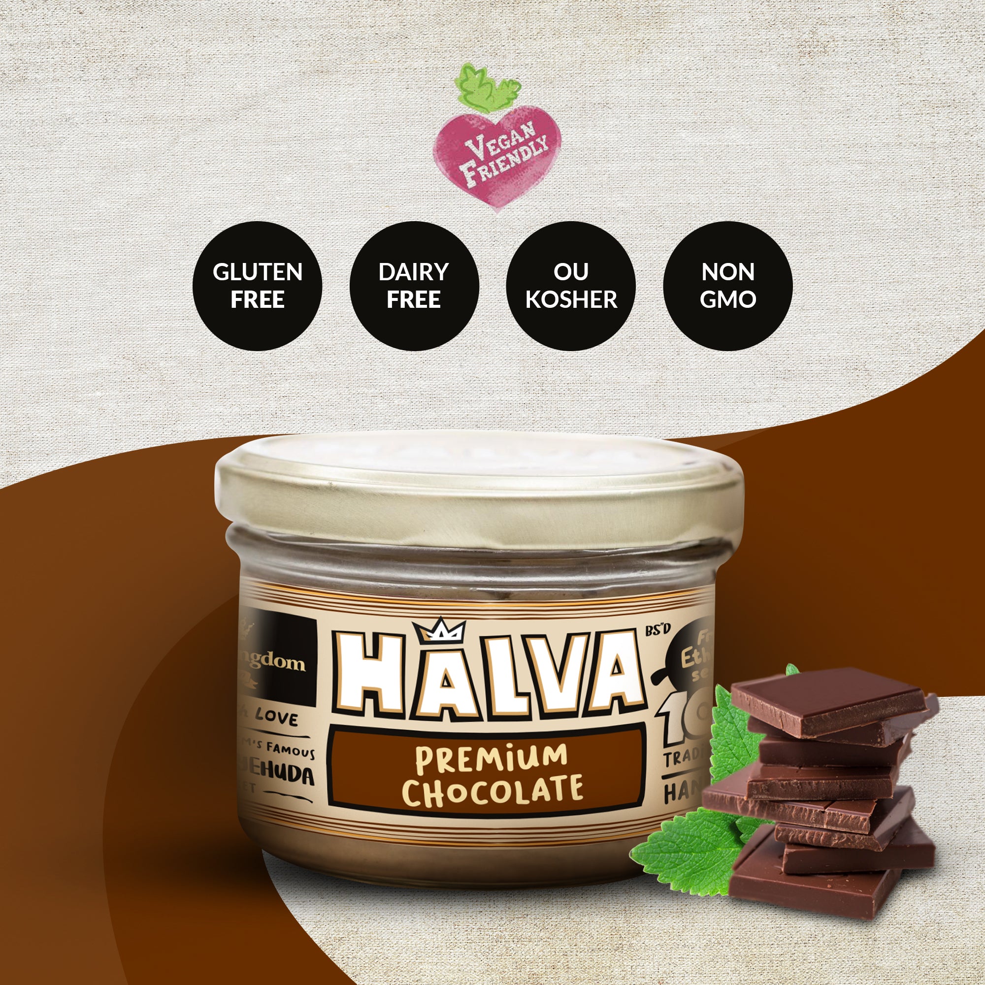 Premium Chocolate Halva Jars